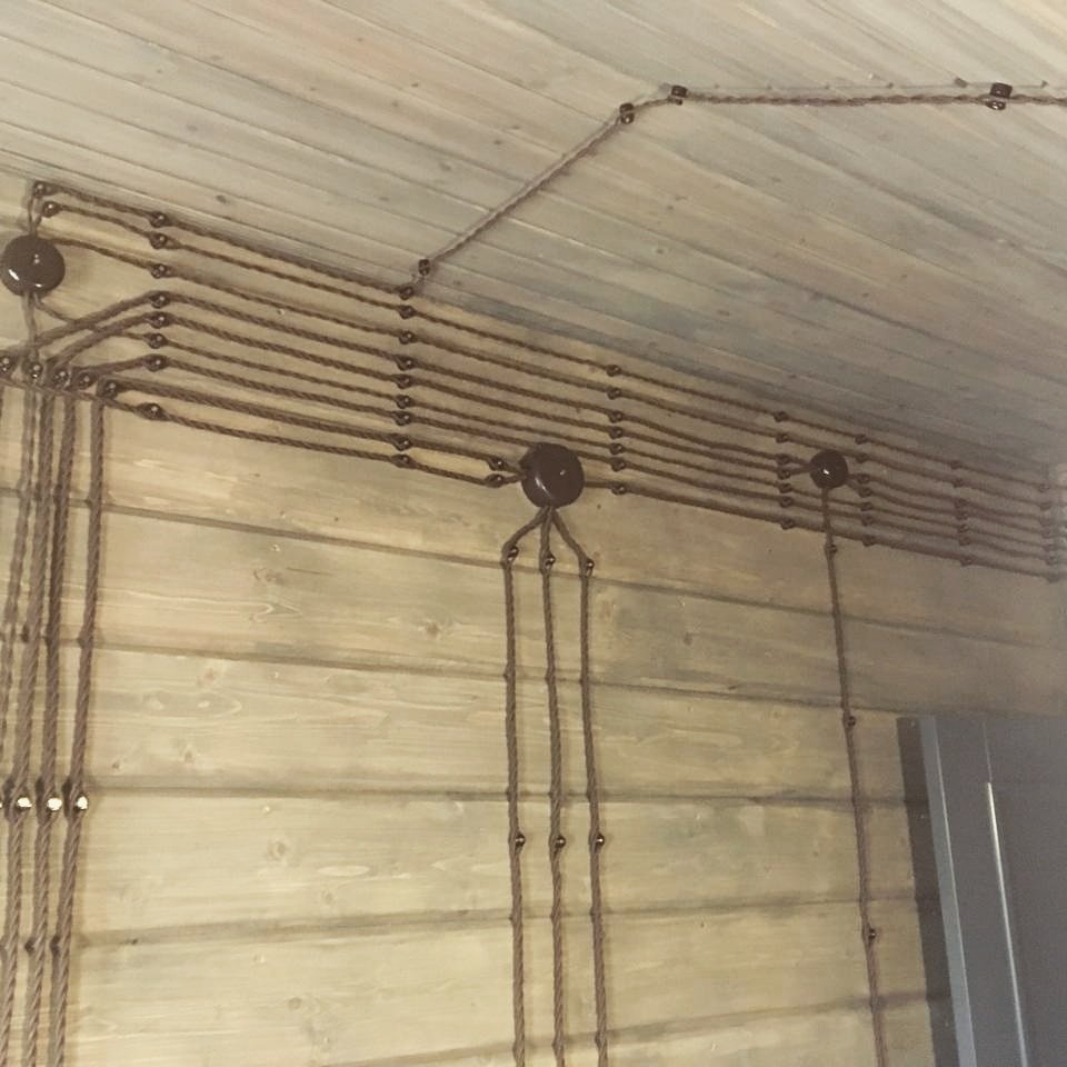 Ретро проводка в деревянном доме